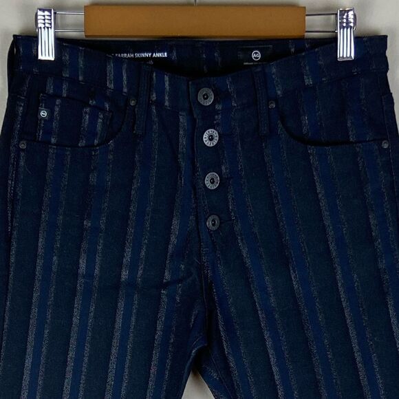 AG Adriano Goldschmied NWOT The Farrah Skinny Ankle high rise black jeans 29R - Picture 3 of 12